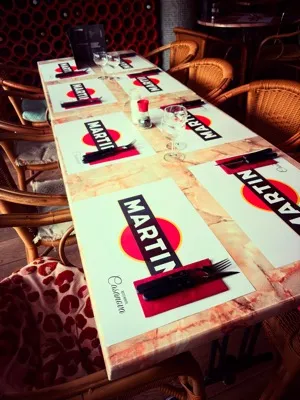 Gedekte tafel bij Casanova